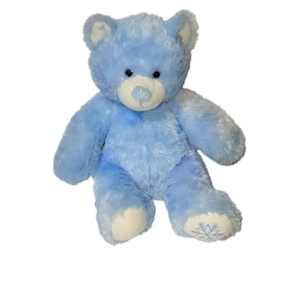 Build-a-bear Workshops Blue Sparkle Bear stuffed animal plush bear, collectible